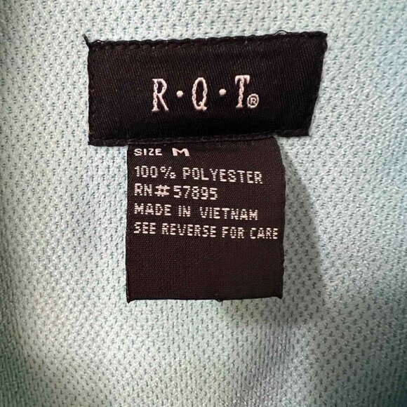 RQT Light Blue Polyester Womens Jacket Size M‎ buttons with collar - Picture 3 of 10